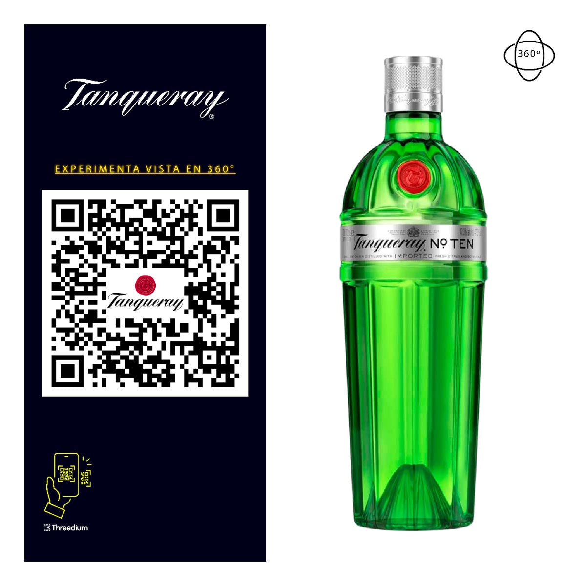 Ginebra Tanqueray N° Ten Cítrica 700 ml
