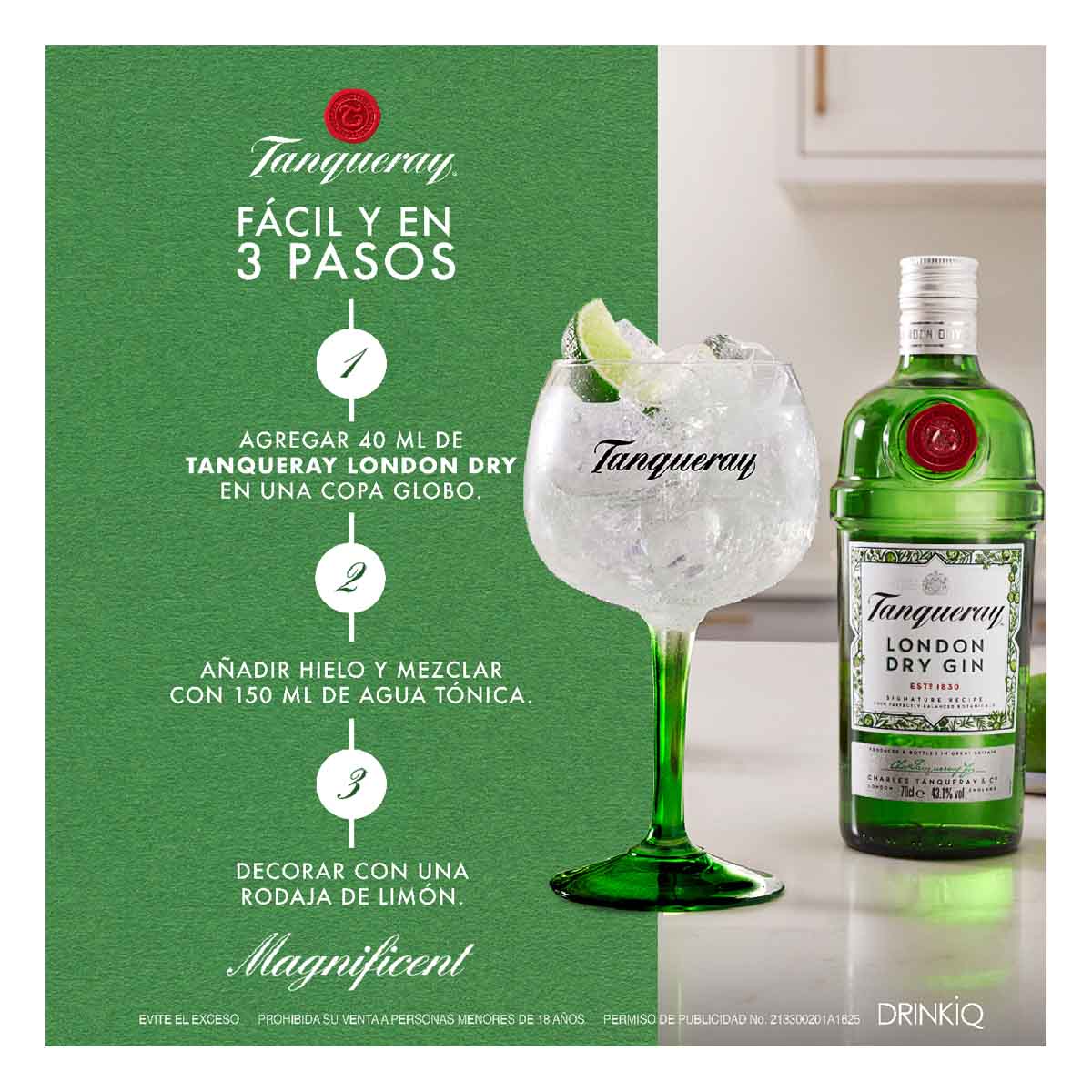 Ginebra Tanqueray London Dry Herbal 750 ml