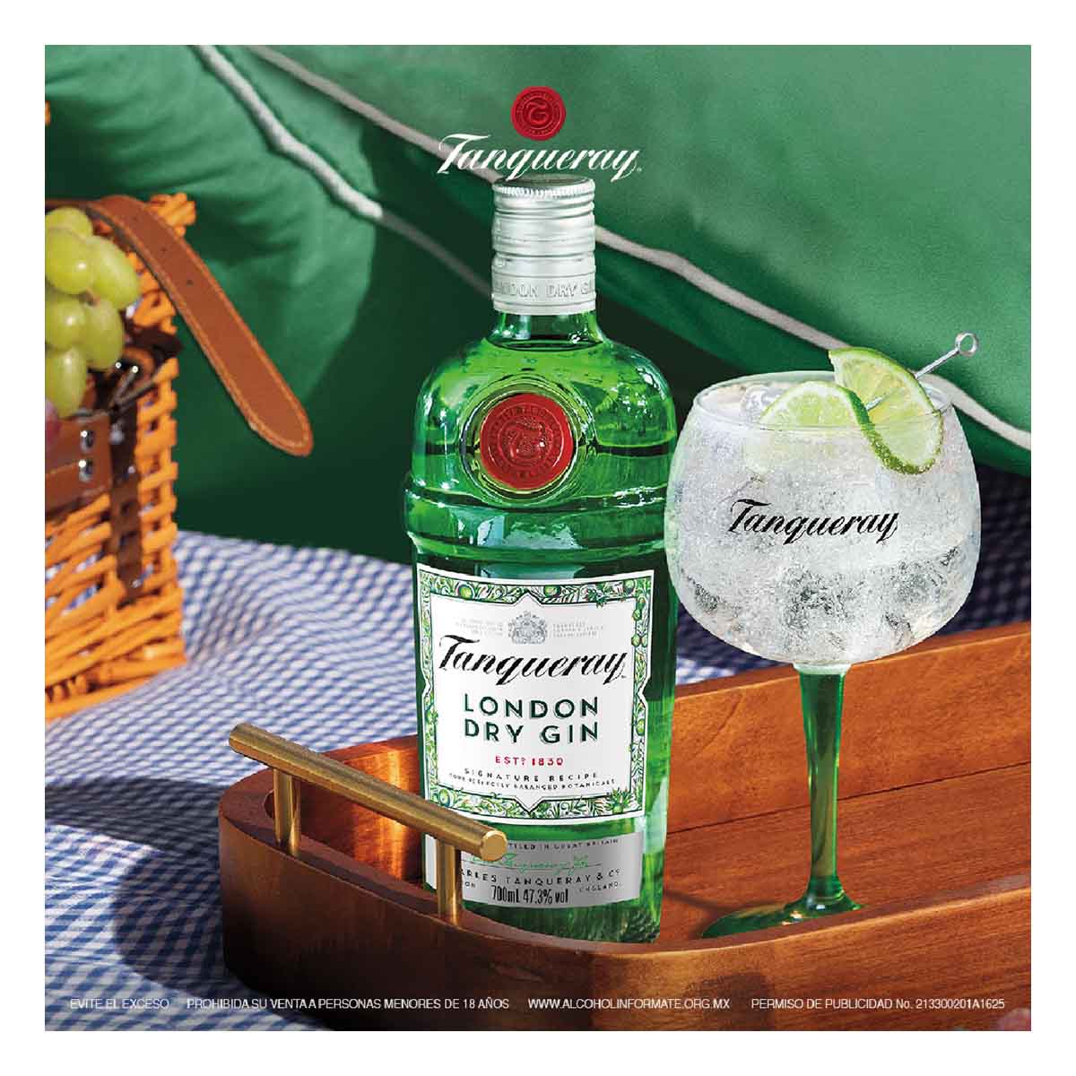 Ginebra Tanqueray London Dry Herbal 750 ml