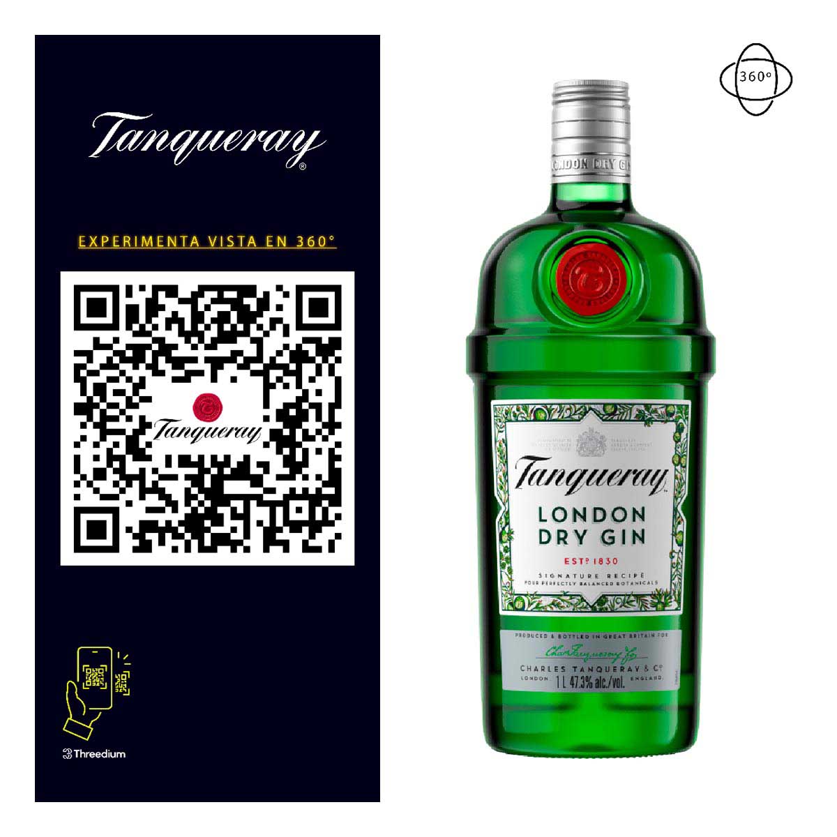 Ginebra Tanqueray London Dry Herbal 750 ml