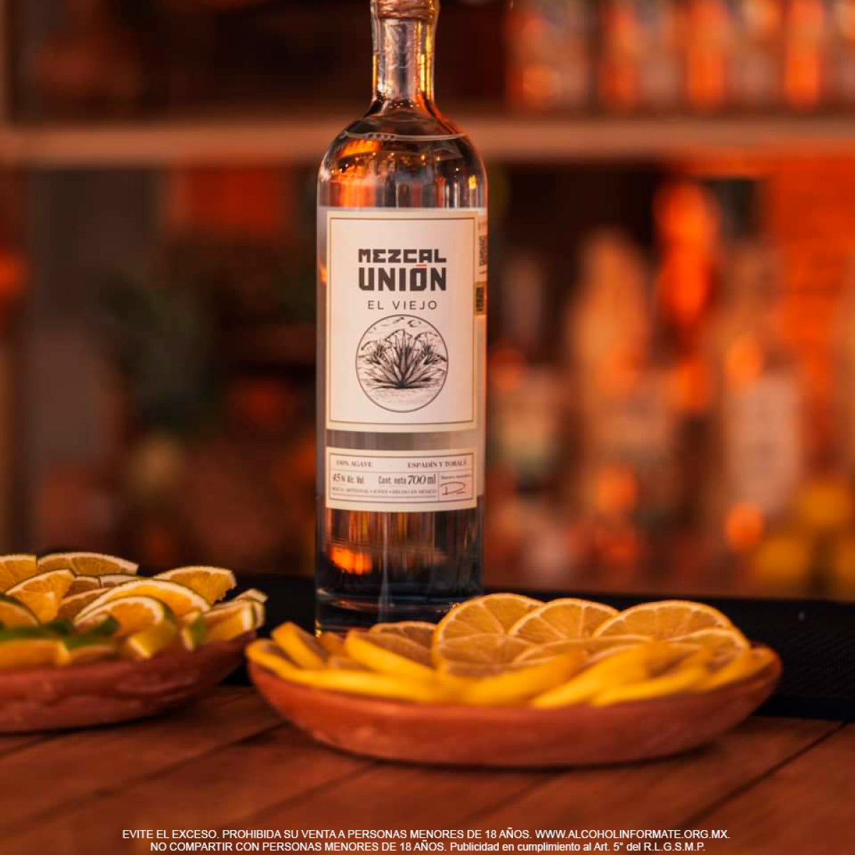 Mezcal Unión El Viejo Espadín y Tobalá 700 ml