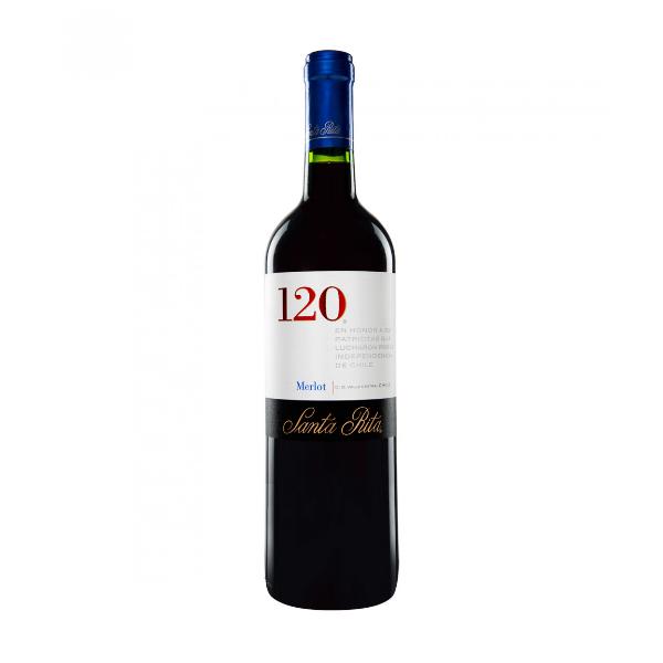 Vino Tinto Santa Rita 120 Merlot 750 ml-Vinexa