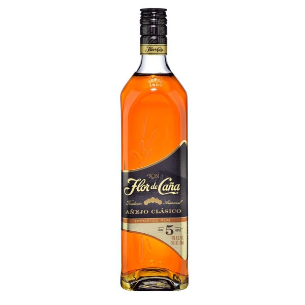 Ron Flor de Caña Añejo Clásico 5 Años 750 ml-Vinexa